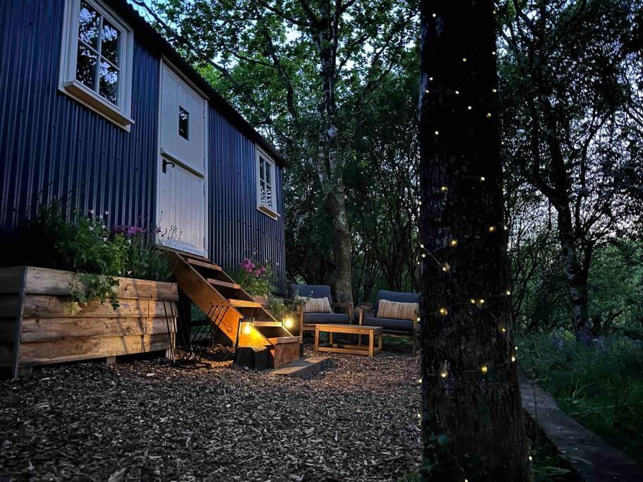 Cornwall Woodland Shepherd'S Hut - Dennis Hut Bodmin Exteriér fotografie